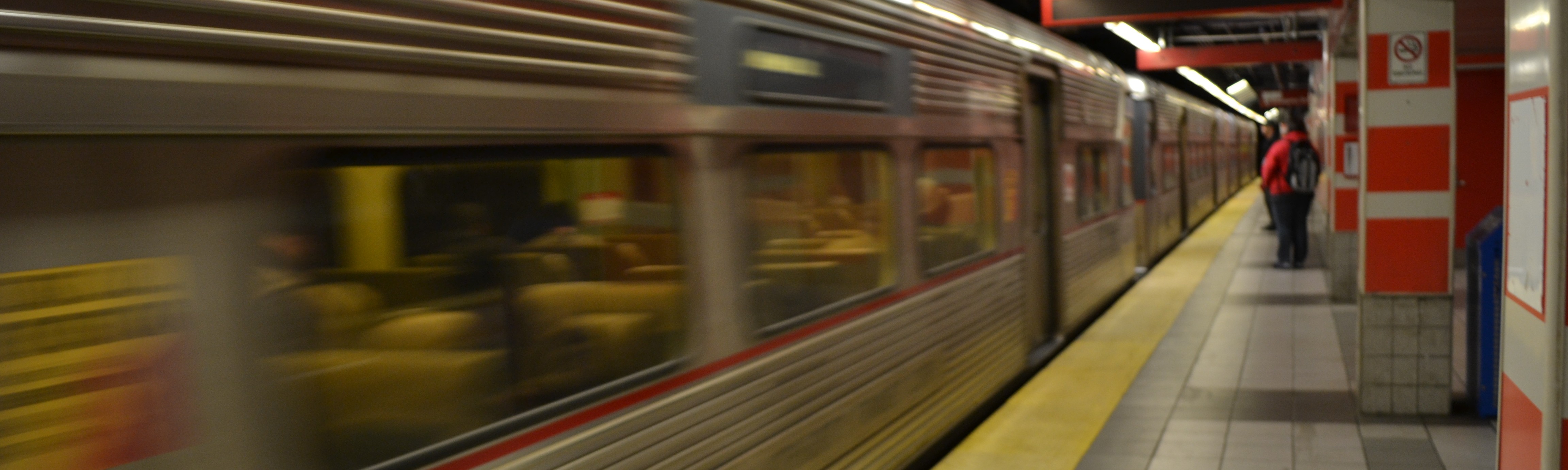 The Westbound Train was on Track 1 Tonight